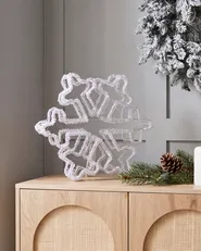 Outdoor Decoration LED SILVERAN 28 cm Snowflake White_1148565