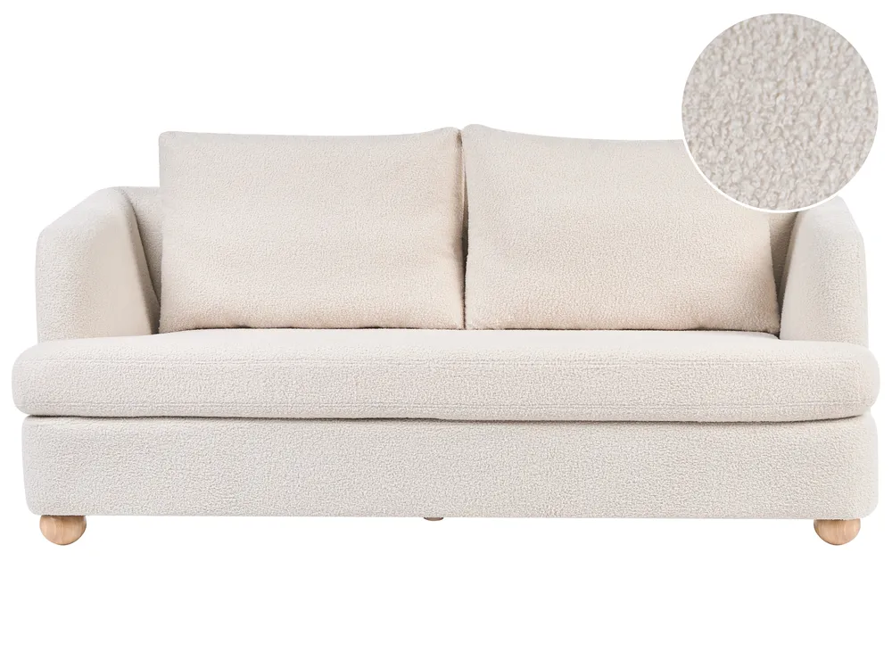 Sofa 3 Seater RATTVIK Boucle Off-White