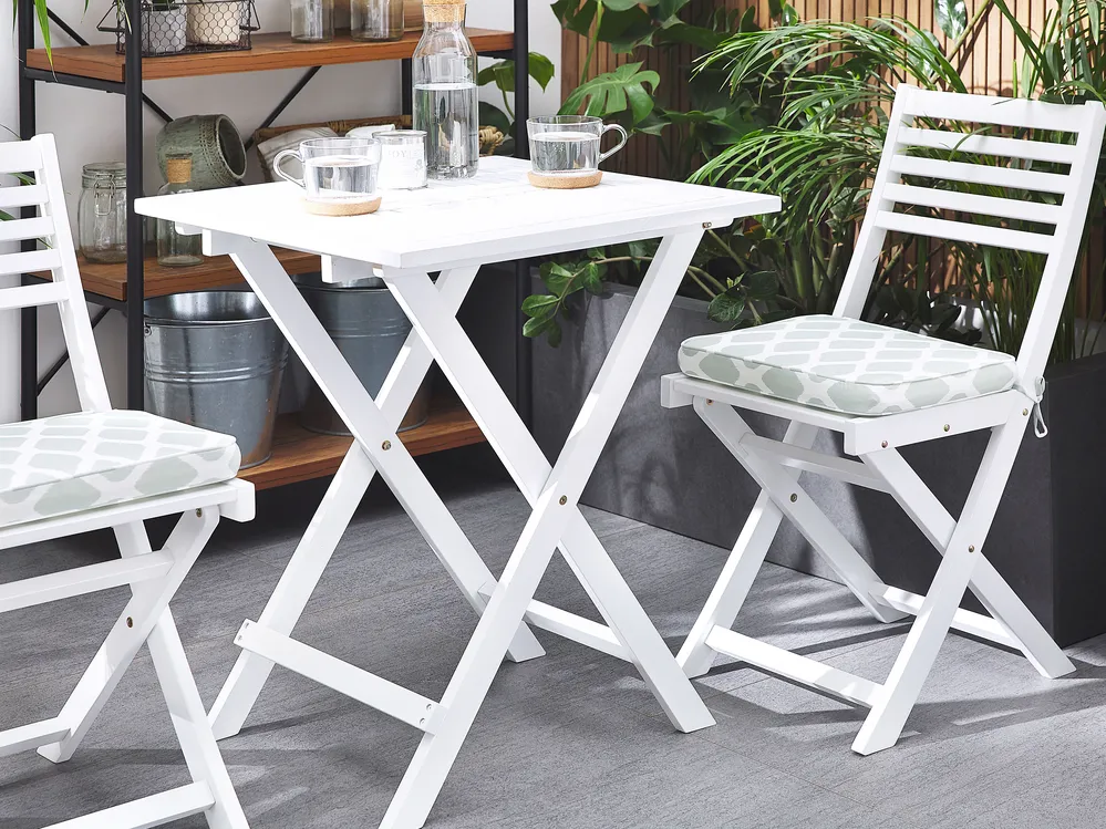 Set med 2 dynor för trädgårdsstol FIJI 29 x 38 cm Mintgrön_764391