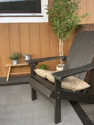 Garden Chair ADIRONDACK Dark Grey_812839