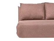 Sofa Bed 2 Seater ROROS Faux Linen Brown_1038959