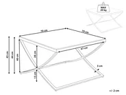 Soffbord RINGGOLD Härdat glas Guld_895913
