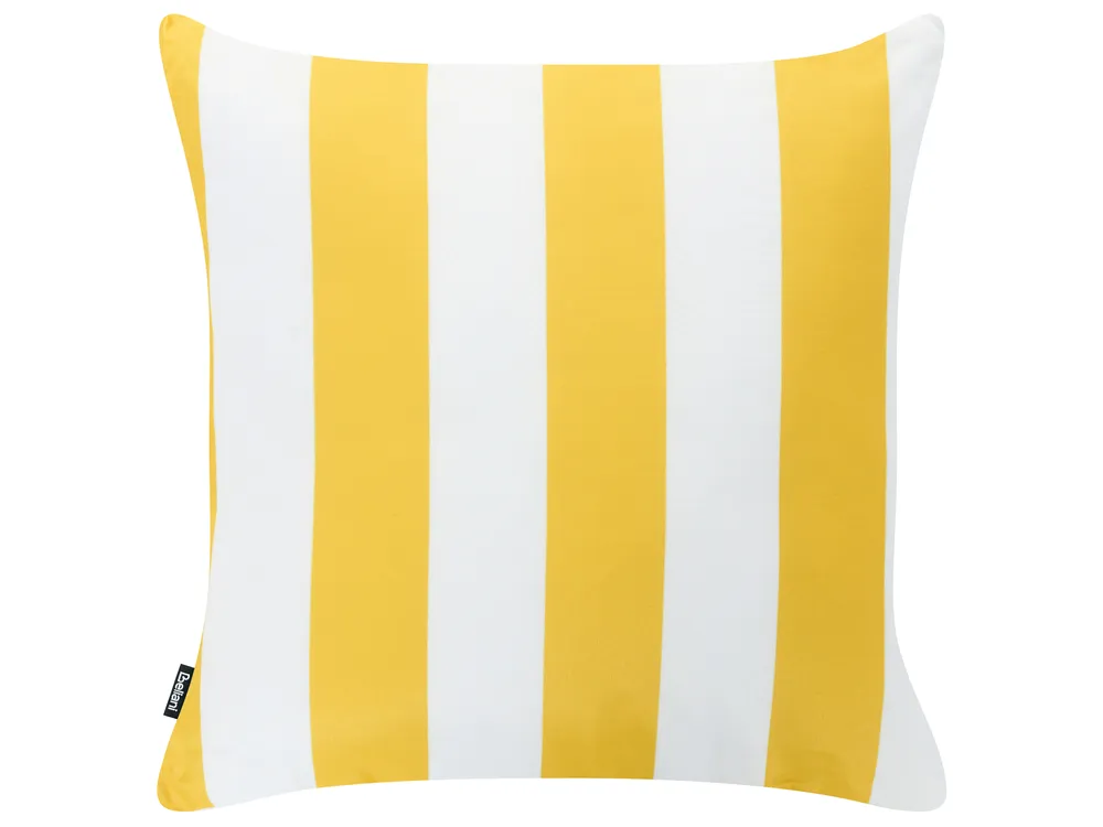Set med 3 utomhusdynor FORSYTHIA Växtmotiv 45 x 45 cm Flerfärgad_1125069