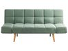 Sofa Bed 2 Seater INGARO Fabric Light Green