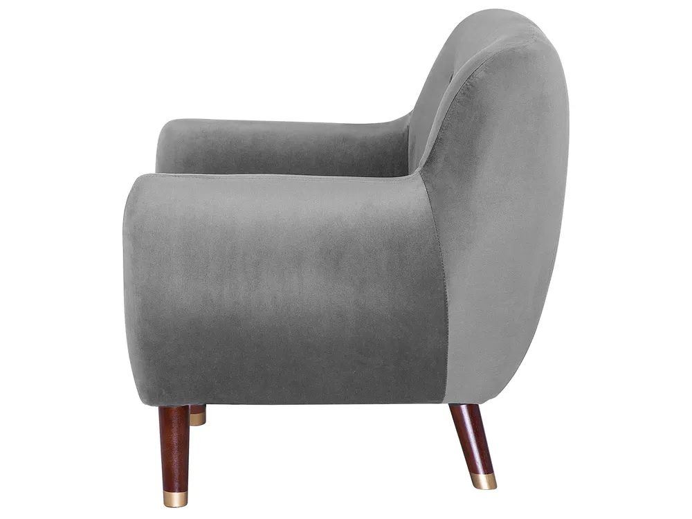 Living Room Set 6 Seater BODO Velvet Grey_738387