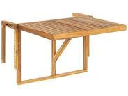Balcony Table UDINE 70 cm 69 cm Acacia Wood Brown_810080