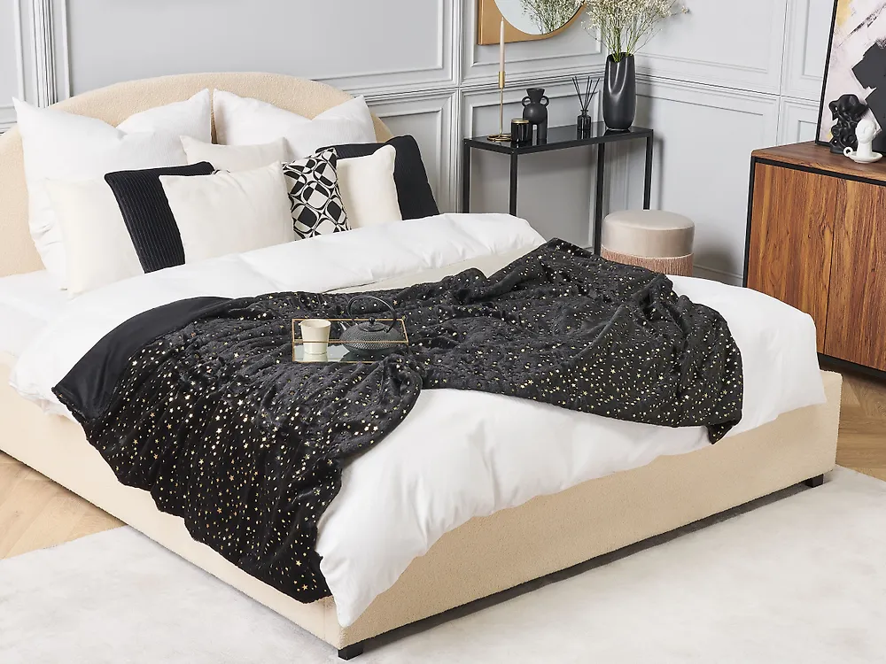 Torkkupeitto ALAZEYA 150 x 200 cm Musta_1183364