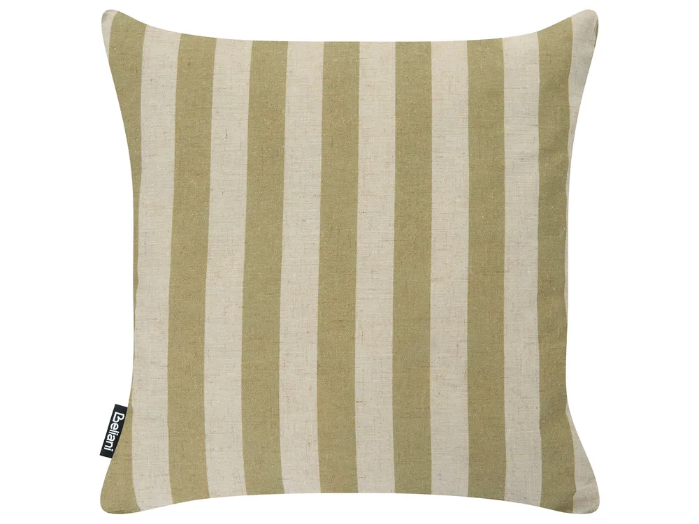 Set of 2 Outdoor Cushions CALIA Plant Pattern 45 x 45 cm Beige/ Green_1136182