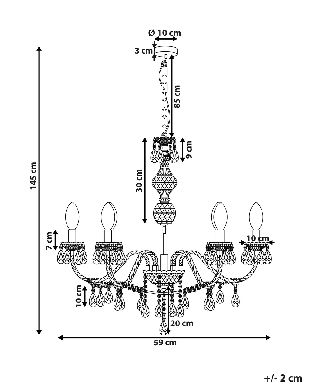 Chandelier KALANG White_792549