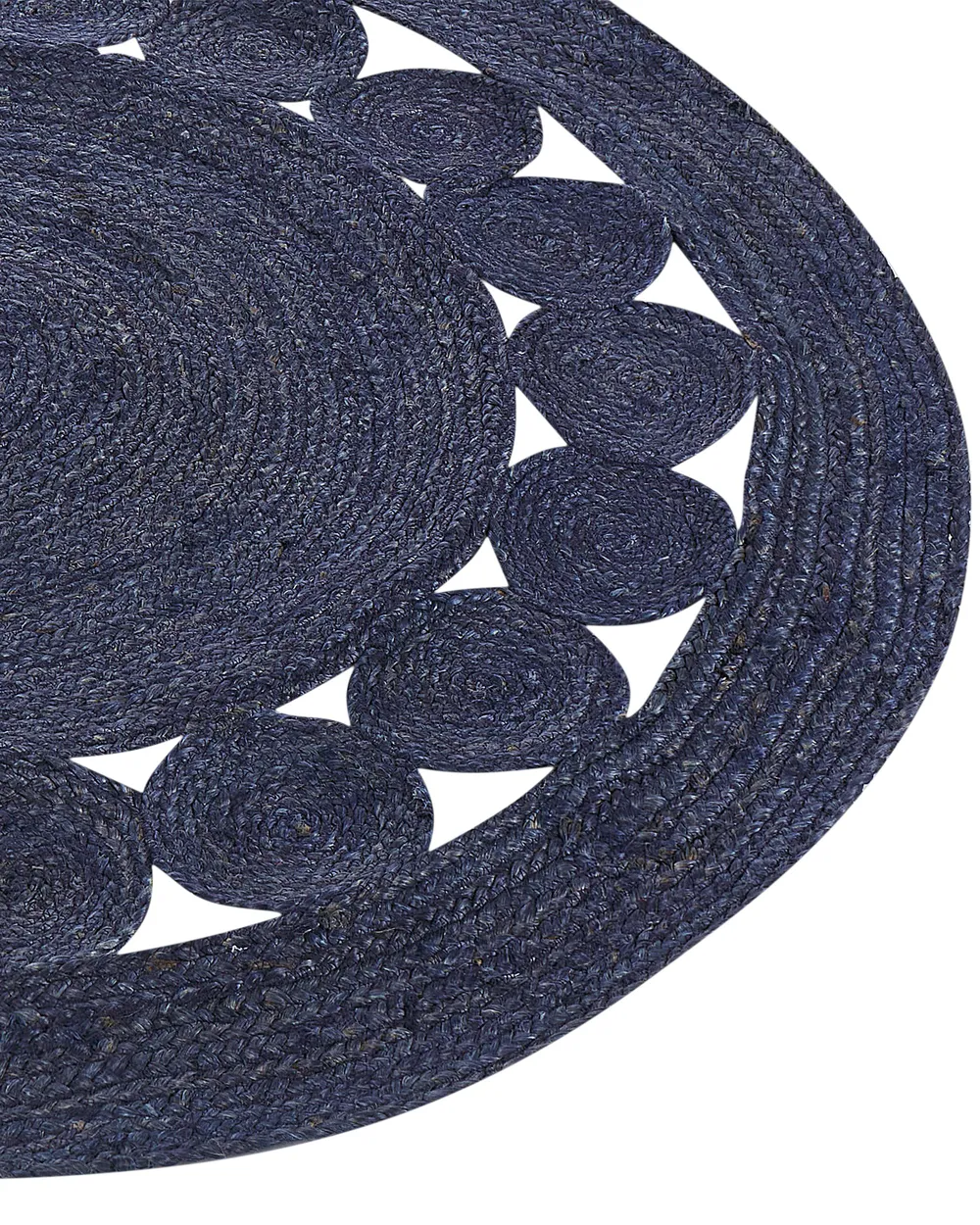 Rug KOYUNLU Dark Blue ø 120 cm Jute_886747