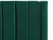 Waterbed with Storage Bench NOYERS Velvet Green 140 x 200 cm (EU Double)_915261
