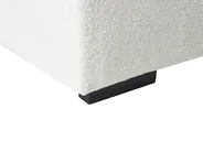 Corner Sofa 4 Seater LUNGO with Ottoman Boucle White Left Hand_962392
