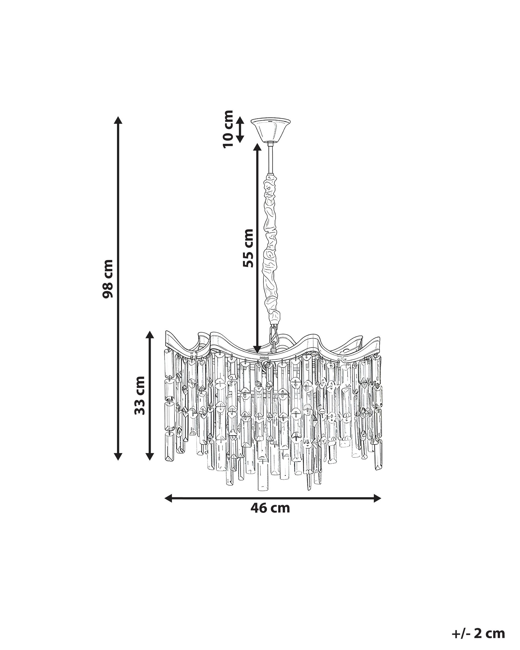 Chandelier JEMNI Crystal Gold_1042403