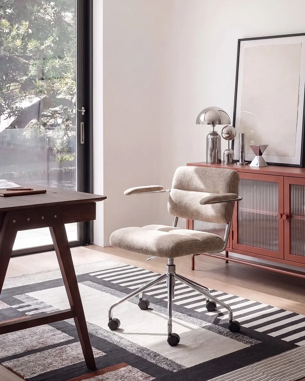 Desk Chair CANDOR Light Brown