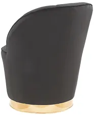 Fåtölj ALBY Sammet Svart_780878