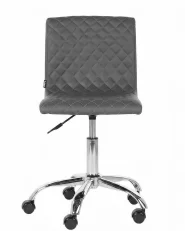 Desk Chair ORLANDO Faux Leather Dark Grey_1151369