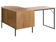 Corner Desk SOLARI 140 cm 140 cm Light Brown_1045905