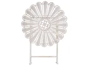 Bistro Set Folding PAVIA Metal Off-White_1046324