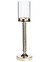 Kynttilänjalka ABBEVILLE 48 cm Lasi Kulta
