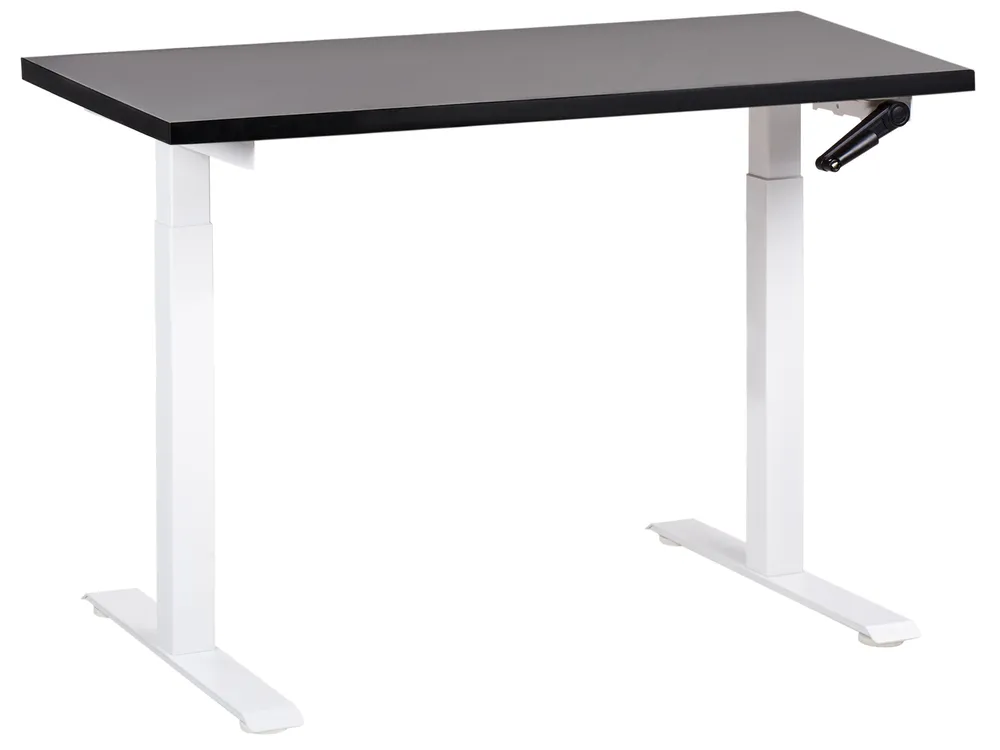 Manual Adjustable Standing Desk DESTINES 120 cm 72 cm Black/ White