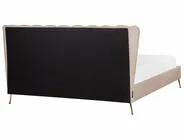 Bed Velvet MIRIBEL 180 x 200 cm (EU Super King) Taupe_870590