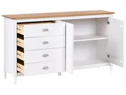2 Door Sideboard SHILLINGTON Pine Wood White_966297