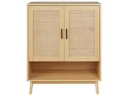 Shoe Storage Cabinet PEROTE Rattan Light Brown_916356