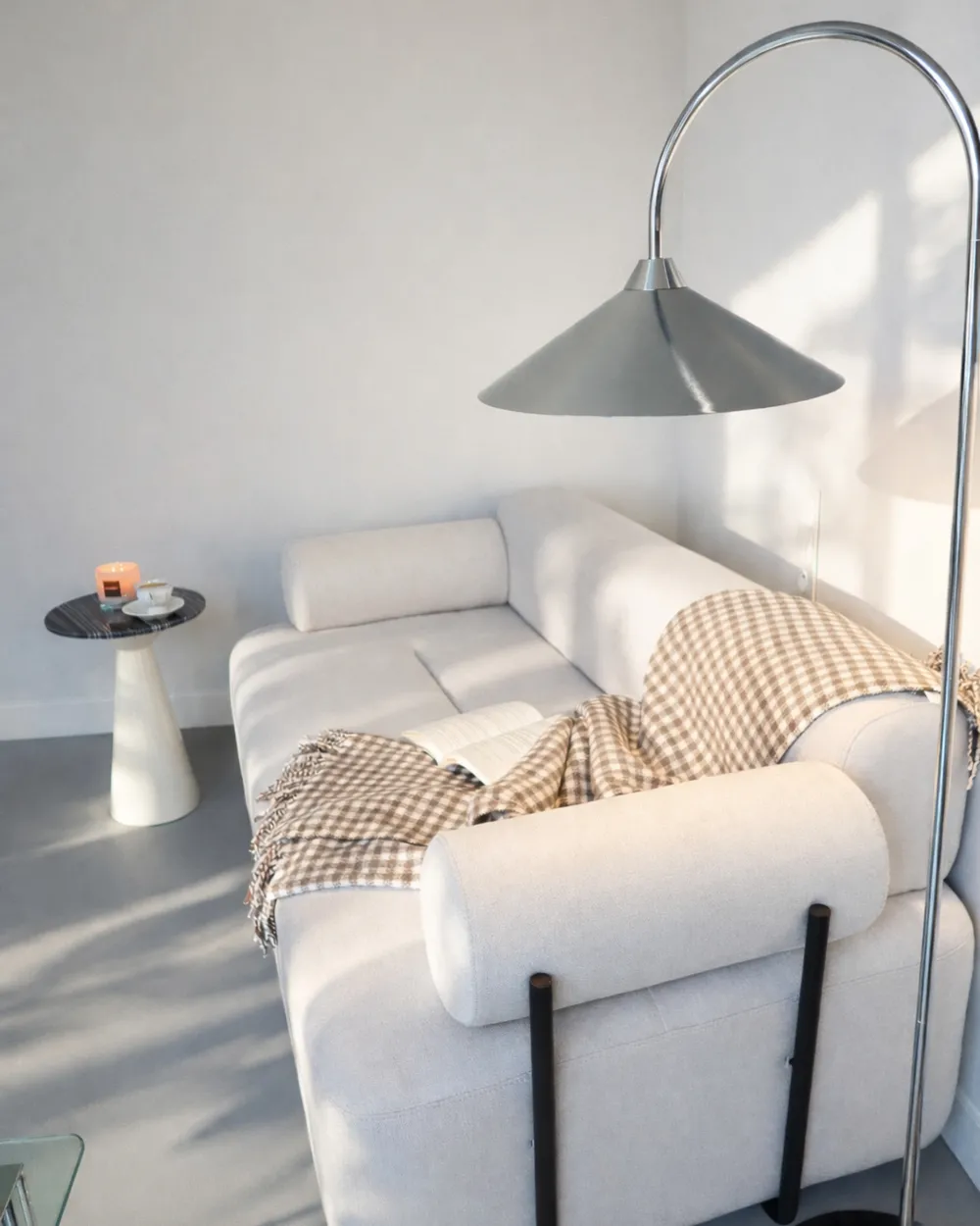 Floor Lamp SAVEGRE Metal Silver_1062239