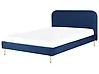 Bed Velvet FLAYAT 180 x 200 cm (EU Super King) Navy Blue