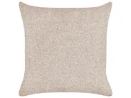 Left-Hand Chaise Longue MERI with Storage Faux Linen Light Brown_937727