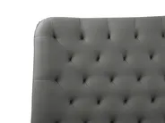 Bed Faux Leather ESSONNE 180 x 200 cm (EU Super King) Grey_788935