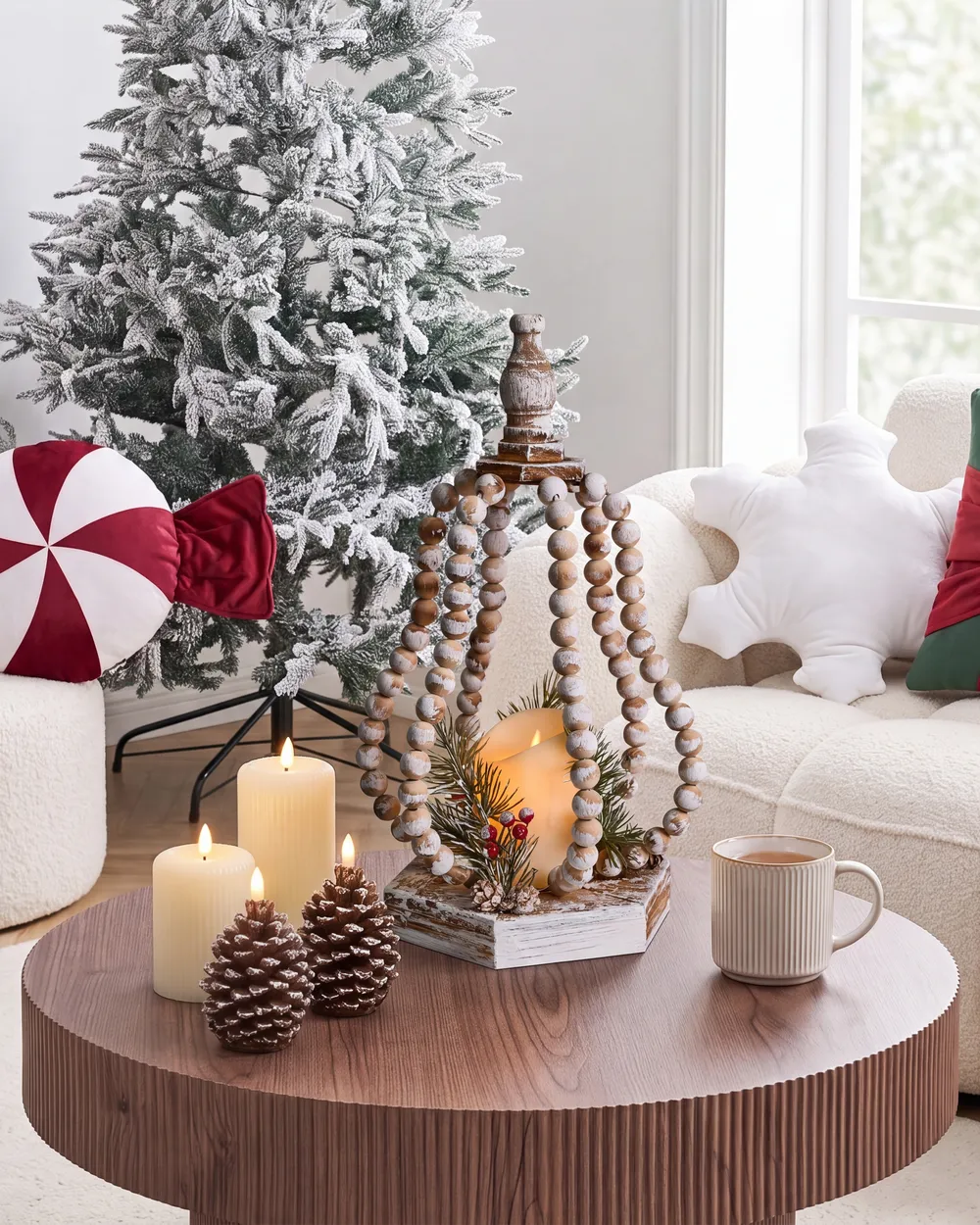 Christmas Decoration LED PETRUMA 40 cm Light Brown