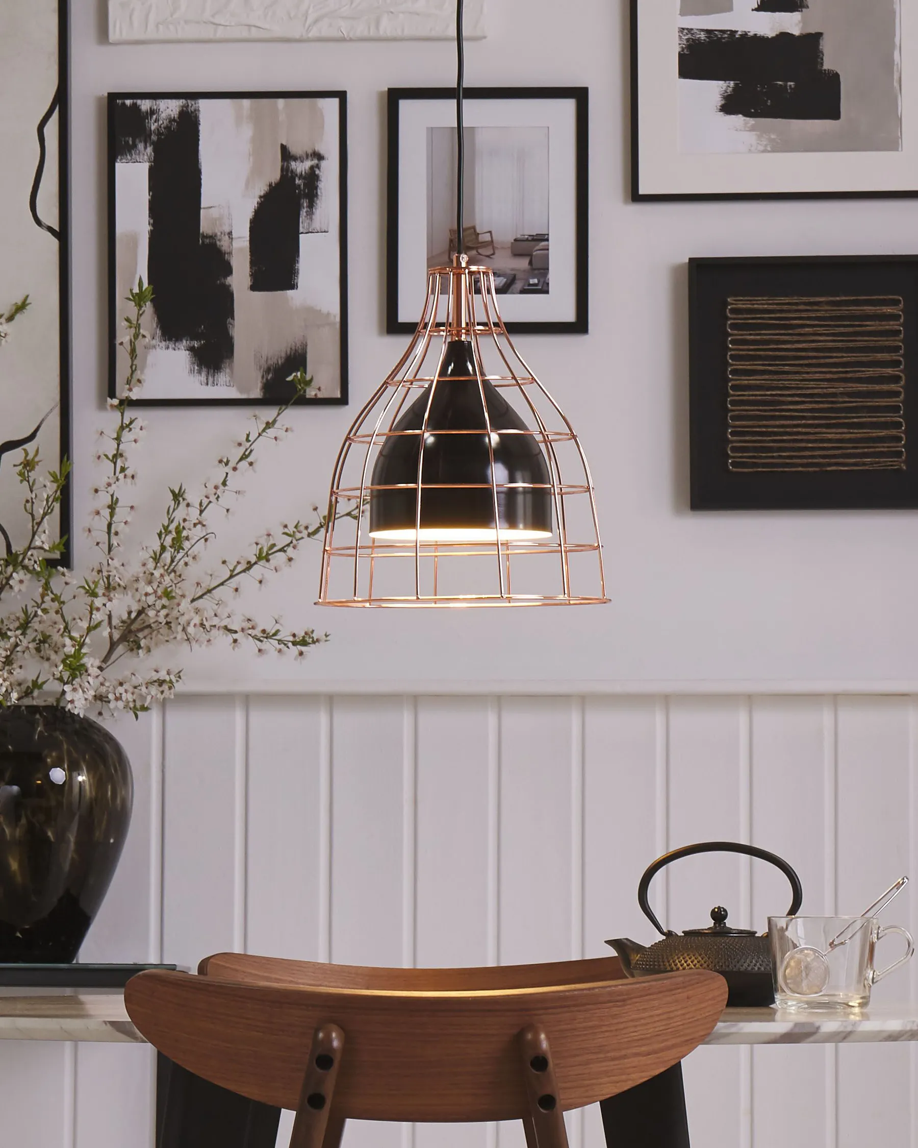 Pendant Lamp TRESA Metal Black_803598