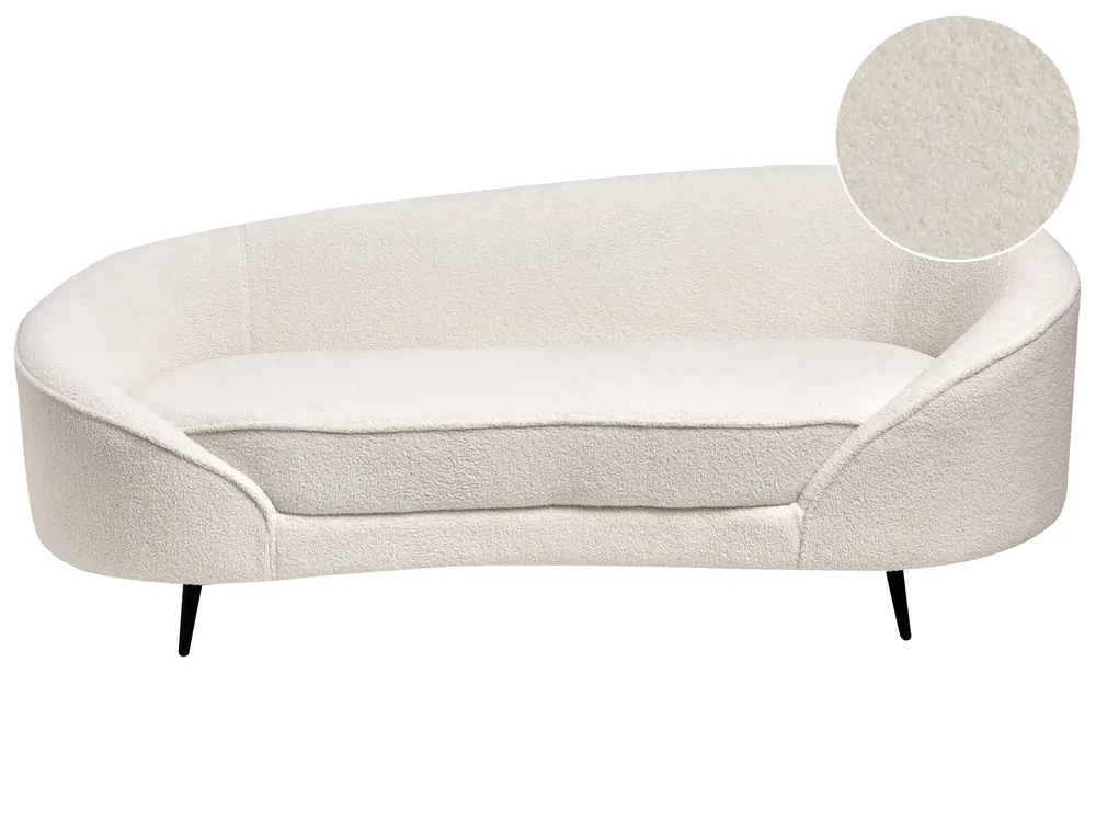 Sofa 2 Seater SAVAR Boucle White