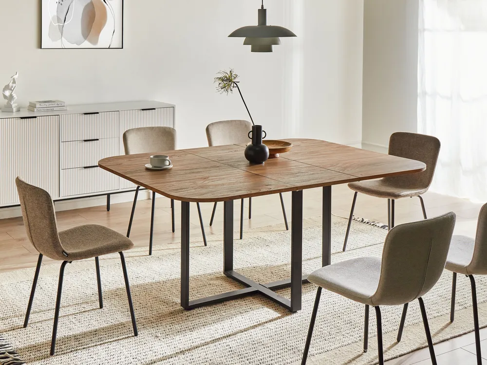 Förlängningsbart matbord COOPER Brun 120/160 cm 120 cm_1090598