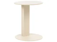 Garden Side Table VANZAGO 40 cm 40 cm Metal Beige_1094904