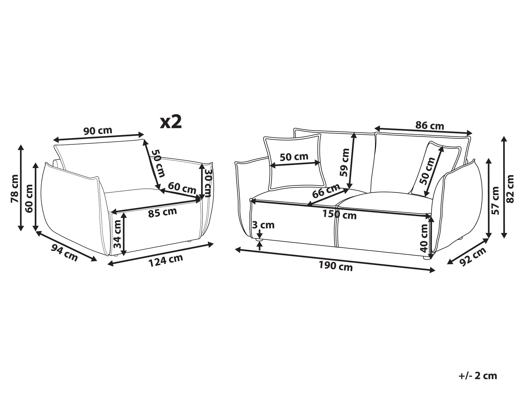 Soffgrupp 5-sits KUNES Taupe_1013414