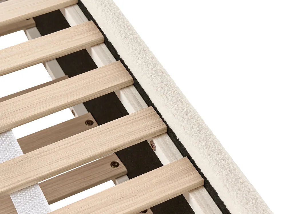Trundle Bed Boucle RAYSSAC 90 x 200 cm (EU Single) Light Beige_1081101