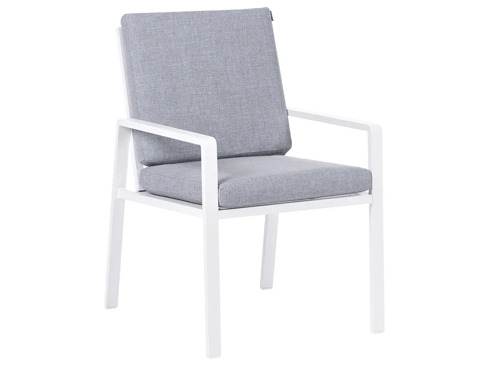 Garden Dining Set 4 Seater VISSO Grey/ White_1047411