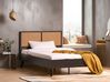 Bed PE Rattan MONPAZIER 120 x 200 cm (EU Small Double) Black