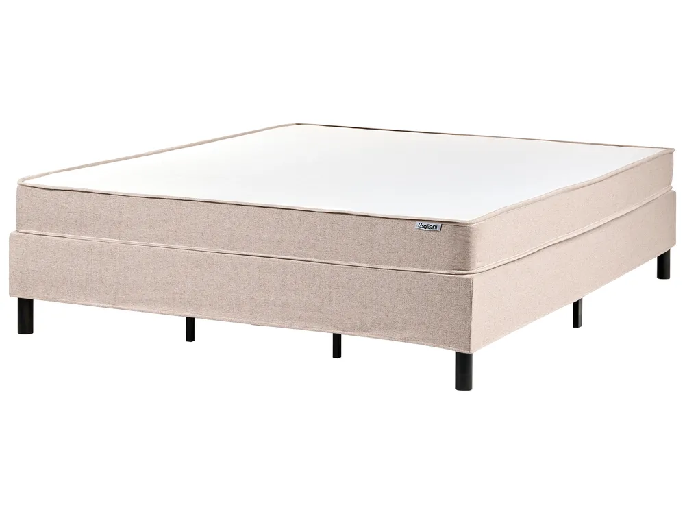 Divan Bed w/o Headboard Fabric Beige COUNTESS Various Sizes
