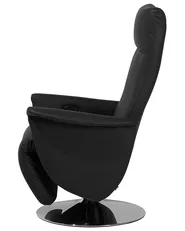Recliner Chair PRIME with Footrest Faux Leather Black_709144
