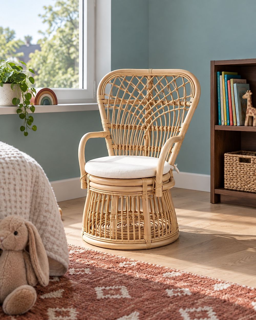 Kids Chair TEMENI Rattan Natural