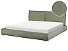 Waterbed Corduroy VINAY 180 x 200 cm (EU Super King) Olive Green