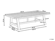 Garden Coffee Table SUMBA 128 cm 69 cm Acacia Wood Light Brown_1087756