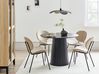 Dining Table PLATO Black 100 cm 100 cm Metal
