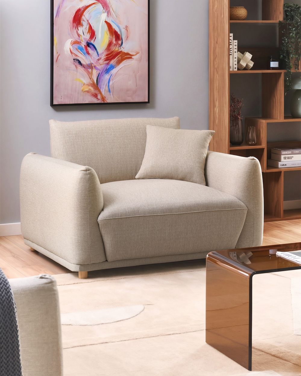 Armchair JUBEK Fabric Beige