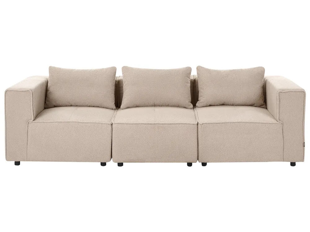 Modular Sofa 3 Seater AXEBO Boucle Beige_1076092