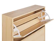 Shoe Storage Cabinet NORRIS Light Brown_916340