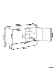 Storage Unit URIA Metal Navy Blue_826160